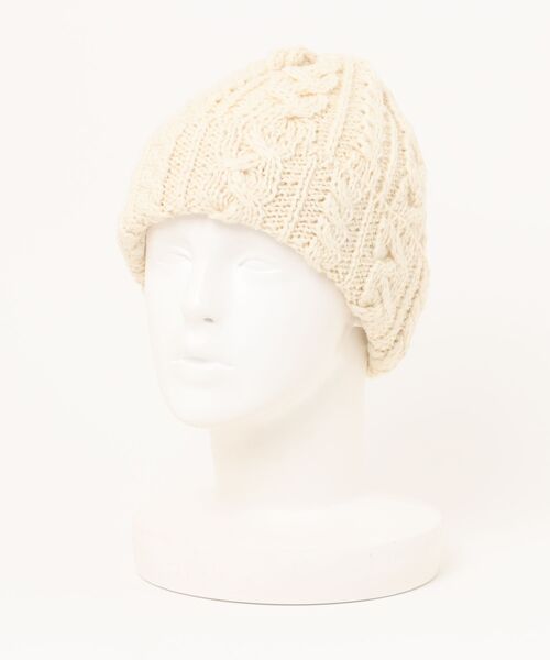 HIGHLAND 2000(ハイランドトゥーサウザンド)の「【HIGHLAND2000】ハイランド2000 イギリス製 ニットキャップ ケーブル BOBCAP ブリティッシュウール(ニットキャップ/ビーニー・レディース・クリーム/グレー/オートミール/ネイビー/ブラック/オリーブ・FREE)」の13枚目の写真