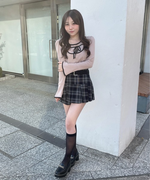 abc une face(アーベーセーアンフェイス)の「ベルト付きスカパン(その他パンツ・レディース・ブラック系その他/チャコールグレー/ブラック・FREE)」の15枚目の写真