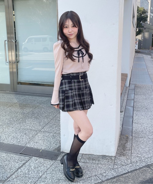 abc une face(アーベーセーアンフェイス)の「ベルト付きスカパン(その他パンツ・レディース・ブラック系その他/チャコールグレー/ブラック・FREE)」の17枚目の写真