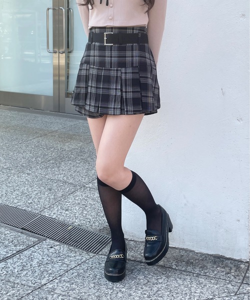 abc une face(アーベーセーアンフェイス)の「ベルト付きスカパン(その他パンツ・レディース・ブラック系その他/チャコールグレー/ブラック・FREE)」の14枚目の写真