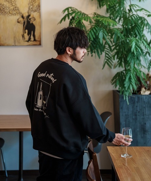 Leyline(レイライン)の「【Leyline】Good ritual sweat(スウェット・メンズ・ブラック/ホワイト・XL/L)」の2枚目の写真