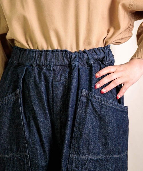Brocante（ブロカント）の「[Brocante / ブロカント] ムラ糸10ozデニム デフォルメエペパンツ（デニムパンツ・レディース・ワンウォッシュ・2）」の12枚目の写真