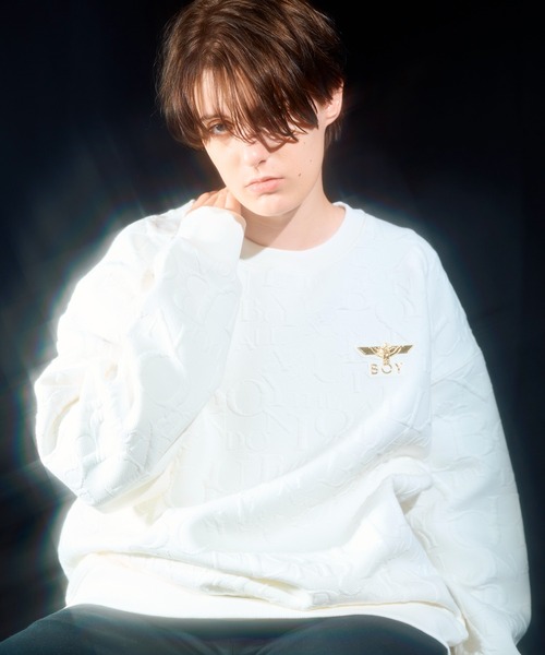 【BOY LONDON】BOY Random Monogram Jacquard Knit
