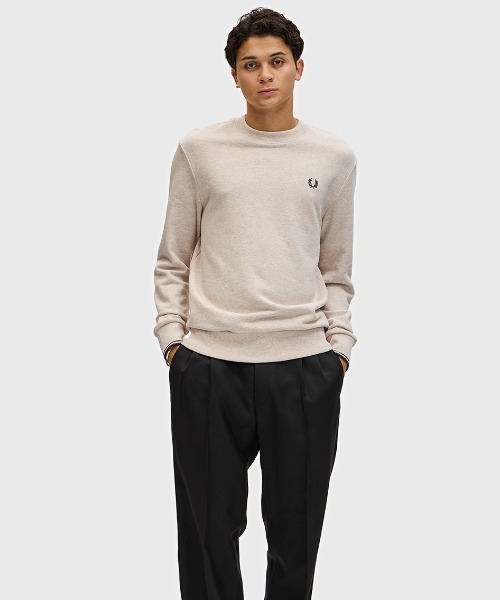 FRED PERRY(フレッドペリー)の「ZOZO限定ギフトセット/フレッドペリースウェット&ソックスセット(スウェット・メンズ・ベージュ/ブラック・S/M/L/XL)」の12枚目の写真