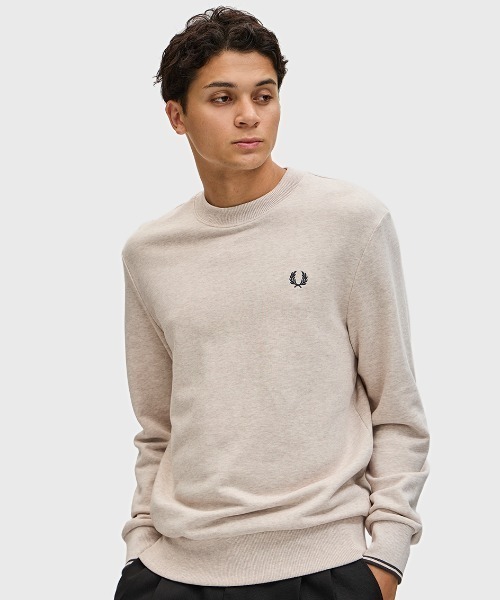 FRED PERRY(フレッドペリー)の「ZOZO限定ギフトセット/フレッドペリースウェット&ソックスセット(スウェット・メンズ・ベージュ/ブラック・S/M/L/XL)」の13枚目の写真