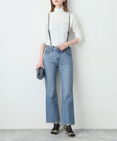 MILLER（ミラー）の「《追加2》miller/ミラー SLOBE別注 SHEER RIB タートルネック 【洗濯機使用可能】（Tシャツ/カットソー・レディース・レッド/ブラウン/ホワイト・FREE）」の4枚目の写真