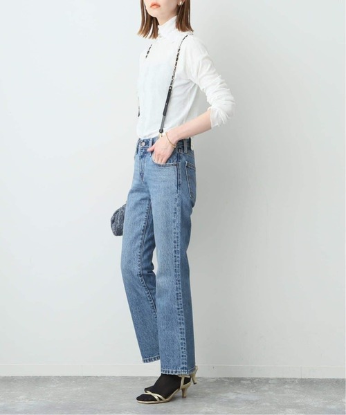 MILLER（ミラー）の「《追加2》miller/ミラー SLOBE別注 SHEER RIB タートルネック 【洗濯機使用可能】（Tシャツ/カットソー・レディース・レッド/ブラウン/ホワイト・FREE）」の5枚目の写真