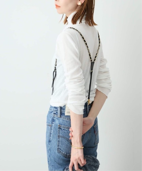 MILLER（ミラー）の「《追加2》miller/ミラー SLOBE別注 SHEER RIB タートルネック 【洗濯機使用可能】（Tシャツ/カットソー・レディース・レッド/ブラウン/ホワイト・FREE）」の7枚目の写真
