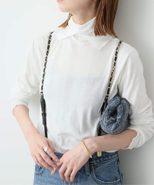 MILLER（ミラー）の「《追加2》miller/ミラー SLOBE別注 SHEER RIB タートルネック 【洗濯機使用可能】（Tシャツ/カットソー・レディース・レッド/ブラウン/ホワイト・FREE）」の9枚目の写真