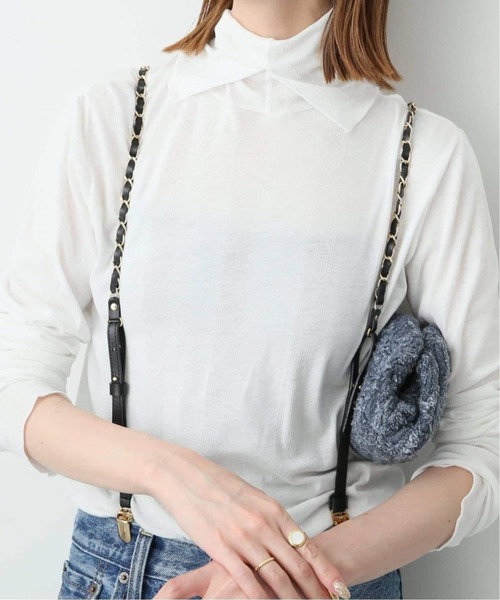 MILLER（ミラー）の「《追加2》miller/ミラー SLOBE別注 SHEER RIB タートルネック 【洗濯機使用可能】（Tシャツ/カットソー・レディース・レッド/ブラウン/ホワイト・FREE）」の10枚目の写真