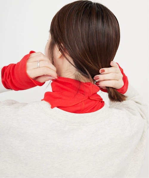 MILLER（ミラー）の「《追加2》miller/ミラー SLOBE別注 SHEER RIB タートルネック 【洗濯機使用可能】（Tシャツ/カットソー・レディース・レッド/ブラウン/ホワイト・FREE）」の16枚目の写真