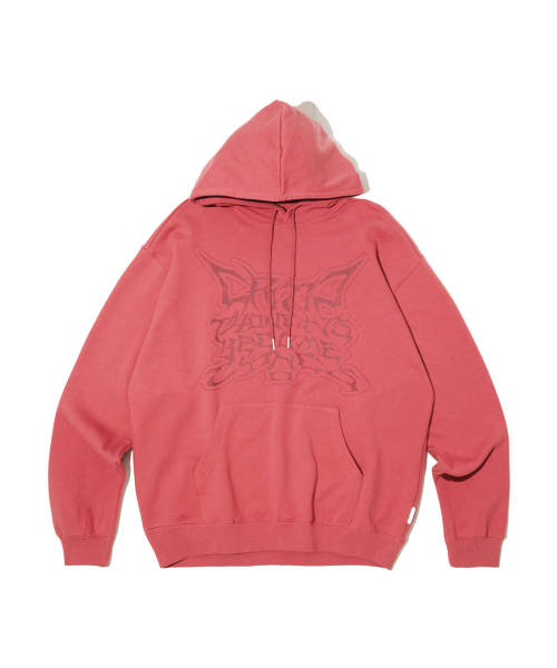 CRITIC(クリティック)の「CRACK LETTERING HOODIE PINK(パーカー・レディース・その他・MEDIUM/LARGE/X-LARGE)」の2枚目の写真
