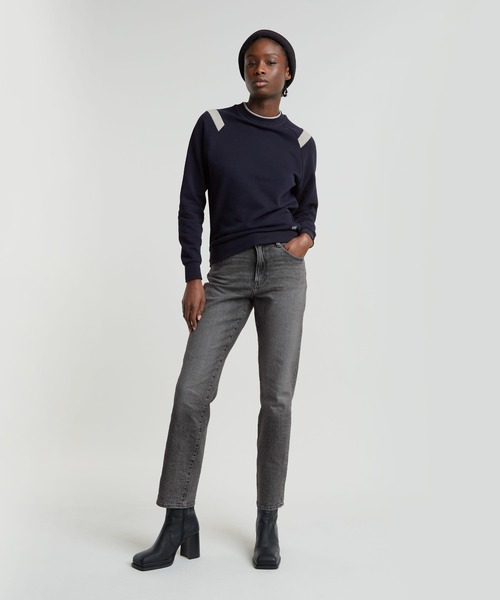 G-STAR（ジースター）の「VIKTORIA HIGH STRAIGHT JEANS/ハイウエストストレートジーンズ/L30（デニムパンツ・レディース・ブラック系その他・25inch/26inch/24inch）」の3枚目の写真