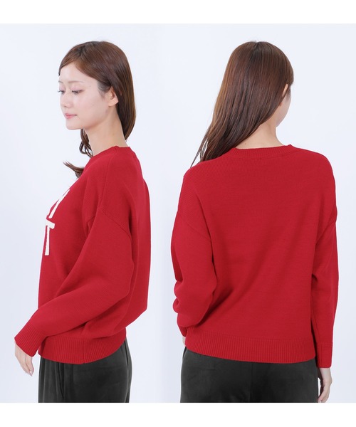 ペイントロゴニット プルオーバー（ニット/セーター）｜MARY QUANT