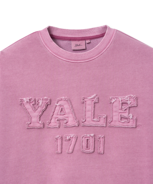 YALE(イェール)の「ウィメンズピグメントアプリケクロップスウェットシャツ_ピンク(スウェット・レディース・その他・MEDIUM/SMALL)」の7枚目の写真