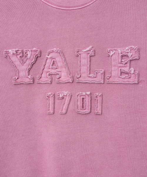 YALE(イェール)の「ウィメンズピグメントアプリケクロップスウェットシャツ_ピンク(スウェット・レディース・その他・MEDIUM/SMALL)」の9枚目の写真