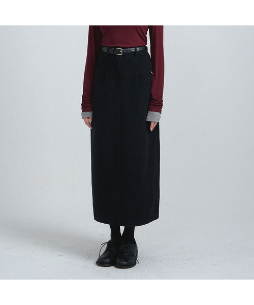 MICANE(ミケーネ)の「ジェイドロングスカート-ベルトセット(スカート・レディース・ブラック/アイボリー・SMALL/MEDIUM/LARGE/X-LARGE/XX-LARGE/X-SMALL)」の1枚目の写真