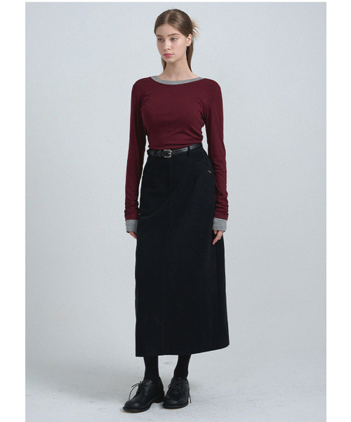 MICANE(ミケーネ)の「ジェイドロングスカート-ベルトセット(スカート・レディース・ブラック/アイボリー・SMALL/MEDIUM/LARGE/X-LARGE/XX-LARGE/X-SMALL)」の9枚目の写真