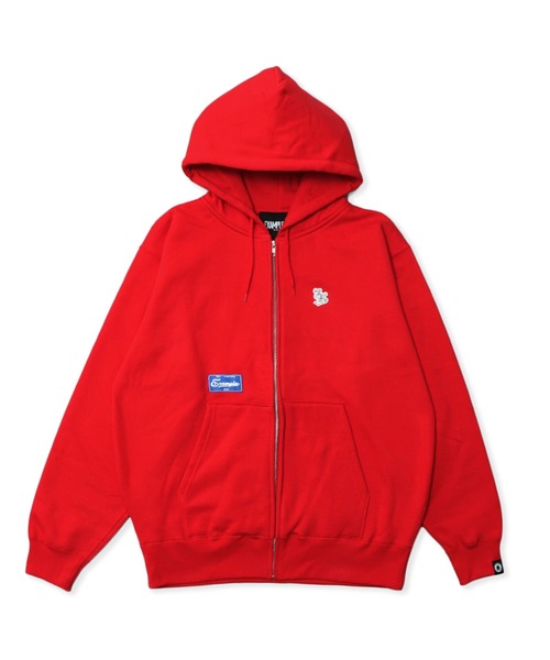 EXAMPLE（エグザンプル）の「EXAMPLE EX LOGO ZIP HOODIE（パーカー・メンズ・レッド/ブラック/ブラウン/ヘザーグレー・XXL/XL/L/M）」の4枚目の写真