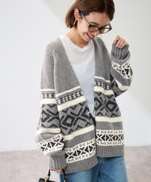 FRAMeWORK（フレームワーク）の「キッドモヘアMIXファーカーディガン