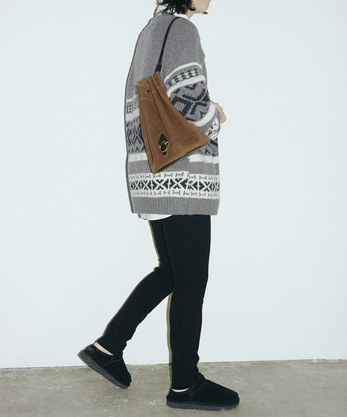 FRAMeWORK(フレームワーク)の「≪追加≫ジャガードカーディガン 2(カーディガン/ボレロ・レディース・グレー/アイボリー・FREE)」の12枚目の写真