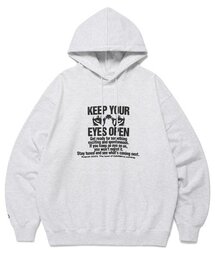 SLOGAN HOODIE LGHT GREY(CV2DFUM407A)