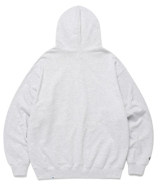 Cavish(カビシ)の「SLOGAN HOODIE LGHT GREY(CV2DFUM407A)(パーカー・レディース・ライトグレー・LARGE/MEDIUM/SMALL/X-LARGE)」の2枚目の写真
