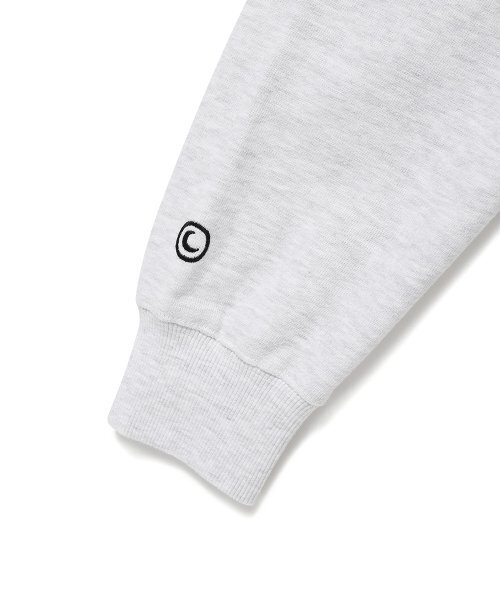Cavish(カビシ)の「SLOGAN HOODIE LGHT GREY(CV2DFUM407A)(パーカー・レディース・ライトグレー・LARGE/MEDIUM/SMALL/X-LARGE)」の5枚目の写真