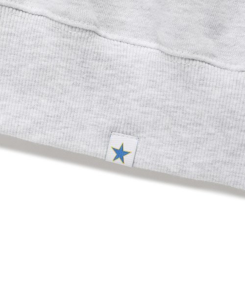Cavish(カビシ)の「SLOGAN HOODIE LGHT GREY(CV2DFUM407A)(パーカー・レディース・ライトグレー・LARGE/MEDIUM/SMALL/X-LARGE)」の6枚目の写真