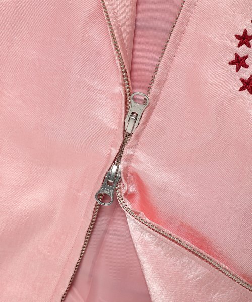 Cavish(カビシ)の「W SIDELINE BOMBER JACKET PINK(CV2ESFB963A)(その他アウター・レディース・ピンク・FREE)」の6枚目の写真