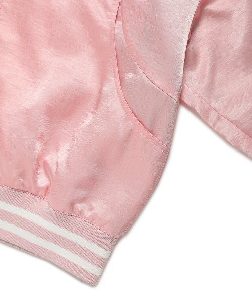 Cavish(カビシ)の「W SIDELINE BOMBER JACKET PINK(CV2ESFB963A)(その他アウター・レディース・ピンク・FREE)」の7枚目の写真