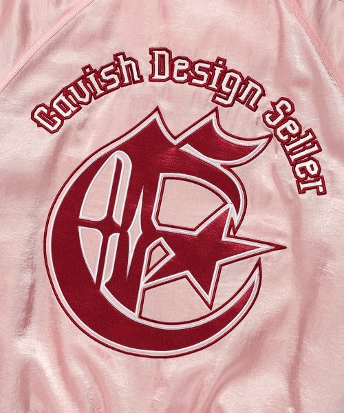Cavish(カビシ)の「W SIDELINE BOMBER JACKET PINK(CV2ESFB963A)(その他アウター・レディース・ピンク・FREE)」の9枚目の写真