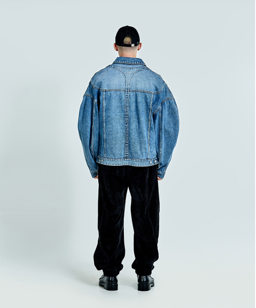51%（フィフティーワンパーセント）の「Thong Denim Jacket - Blue（デニムジャケット・メンズ・その他・SMALL/MEDIUM/LARGE）」の4枚目の写真