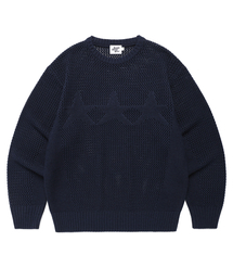 Cavish | MESH STAR KNIT SWEATER NAVY(CV2FSUK601A)(ニット/セーター)