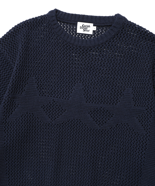 Cavish（カビシ）の「MESH STAR KNIT SWEATER NAVY(CV2FSUK601A)（ニット/セーター・レディース・ネイビー・SMALL/MEDIUM/LARGE）」の4枚目の写真
