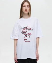 オーバーサイズウェーブTシャツホワイト