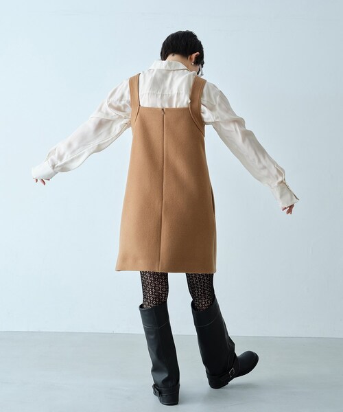 CODE A（コードエー）の「wool mini dress（ワンピース）」 - WEAR