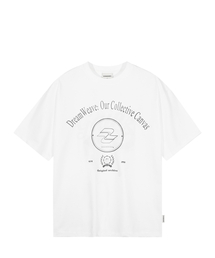 [クールコットン] レタリングニューロゴTシャツ_ホワイト