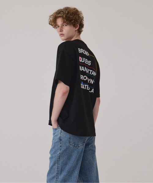 GET IT ON(ゲットイットオン)の「トラベルオーバーサイズ半袖Tシャツ_アンサー(解答)(Tシャツ/カットソー・レディース・ブラック・FREE)」の4枚目の写真