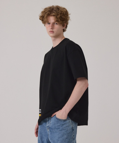 GET IT ON(ゲットイットオン)の「トラベルオーバーサイズ半袖Tシャツ_アンサー(解答)(Tシャツ/カットソー・レディース・ブラック・FREE)」の6枚目の写真