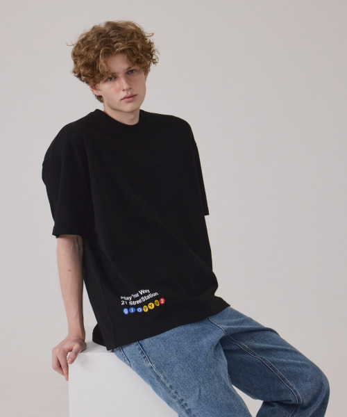 GET IT ON(ゲットイットオン)の「トラベルオーバーサイズ半袖Tシャツ_アンサー(解答)(Tシャツ/カットソー・レディース・ブラック・FREE)」の7枚目の写真