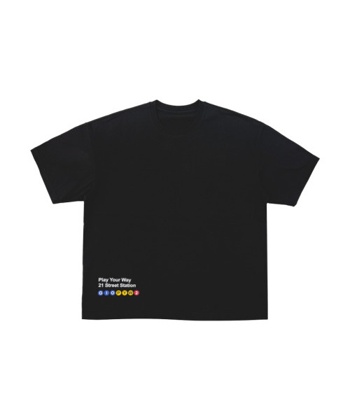 GET IT ON(ゲットイットオン)の「トラベルオーバーサイズ半袖Tシャツ_アンサー(解答)(Tシャツ/カットソー・レディース・ブラック・FREE)」の8枚目の写真