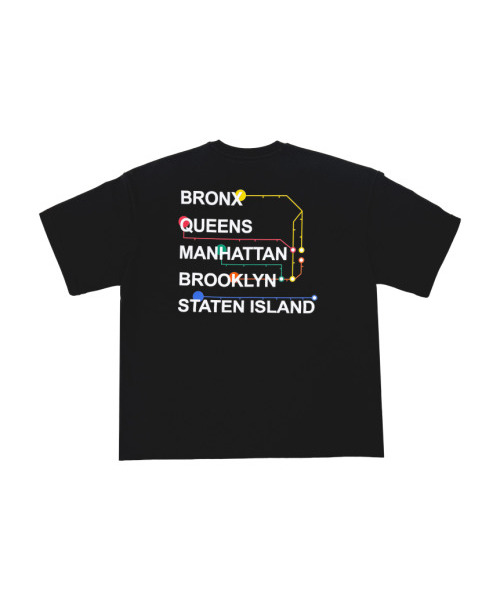 GET IT ON(ゲットイットオン)の「トラベルオーバーサイズ半袖Tシャツ_アンサー(解答)(Tシャツ/カットソー・レディース・ブラック・FREE)」の2枚目の写真