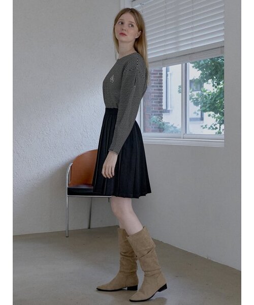 AVANT-G(アバン)の「Banding pleated mini skirt - BLACK(スカート・レディース・その他・FREE)」の5枚目の写真