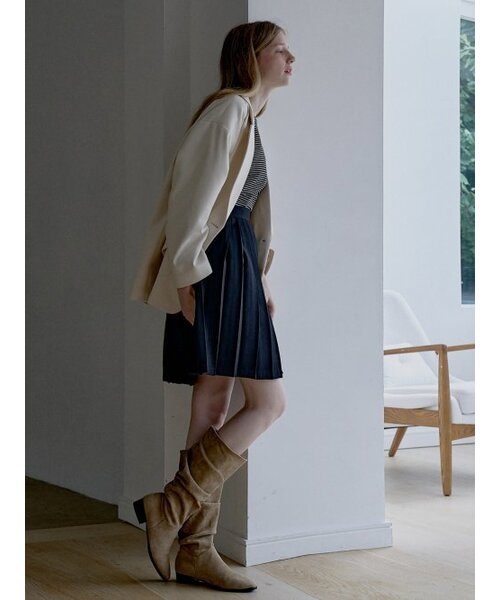 AVANT-G(アバン)の「Banding pleated mini skirt - BLACK(スカート・レディース・その他・FREE)」の6枚目の写真
