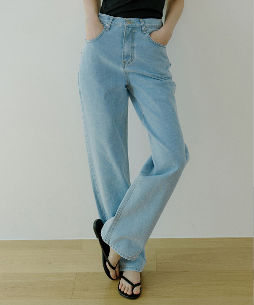 WOI WIDE FIT DENIM LIGHT BLUE