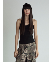 Hood Sleeveless Top_Black