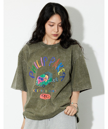 PHILIPPAKER（フィリップペイカー）の「BMCミニバスクレヨン半袖Tシャツピグメントヴィンテージグリーン（Tシャツ/カットソー）」