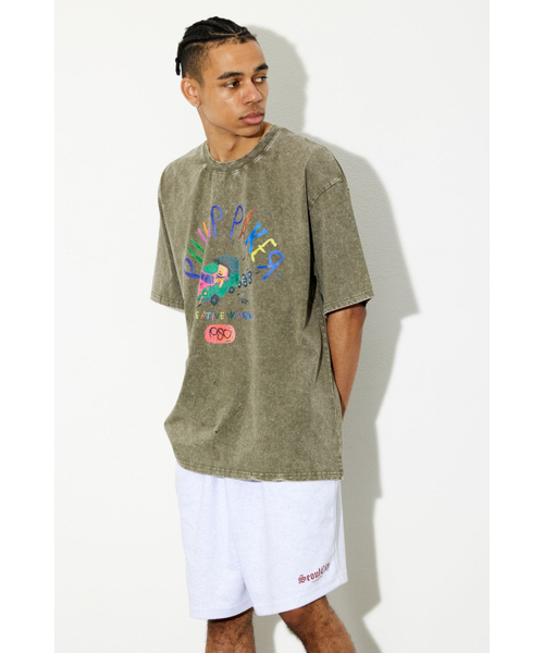 PHILIPPAKER(フィリップペイカー)の「BMCミニバスクレヨン半袖Tシャツピグメントヴィンテージグリーン(Tシャツ/カットソー・メンズ・その他・MEDIUM/LARGE/X-LARGE)」の3枚目の写真