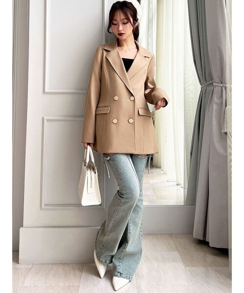 RESEXXY（リゼクシー）の「テーラードジャケット（テーラードジャケット・レディース・ベージュ/ネイビー/アイボリー・FREE）」の14枚目の写真